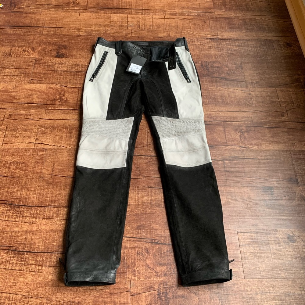 Belstaff 100 leather WILSMAN biker pants 48(30)